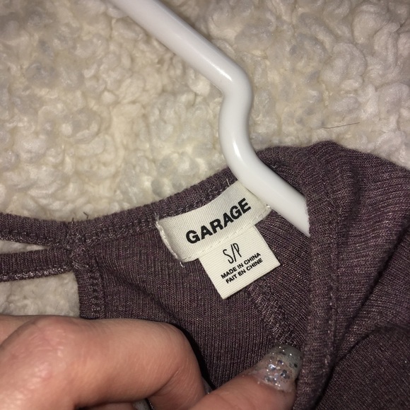 Mauve Ribbed Long sleeve dress - Picture 3 of 3